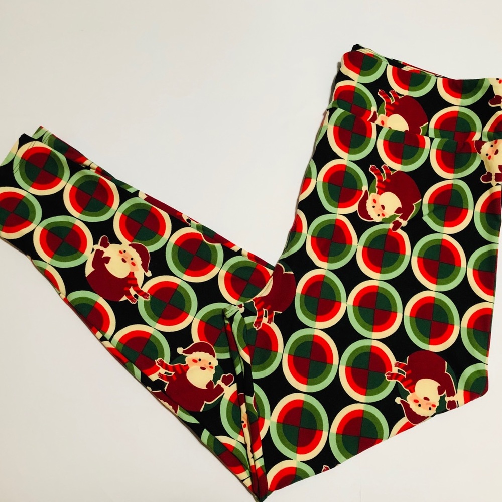 Lularoe Santa Leggings TC2 18-24